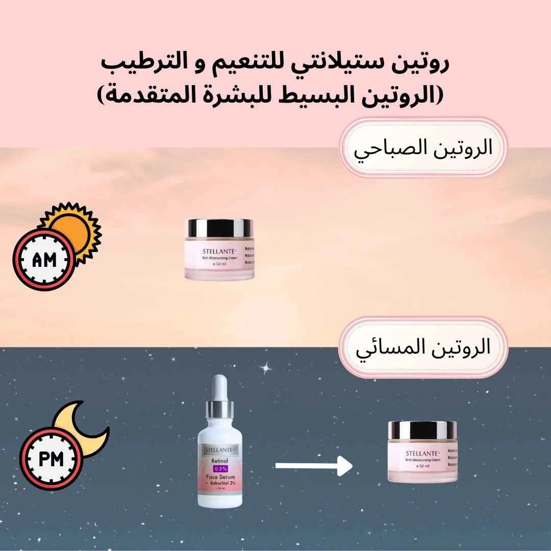 Stellante Smooth & Hydrate Duo (Simple Routine for Aging Skin)
