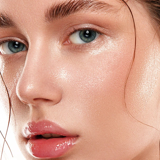 woman with oily skin