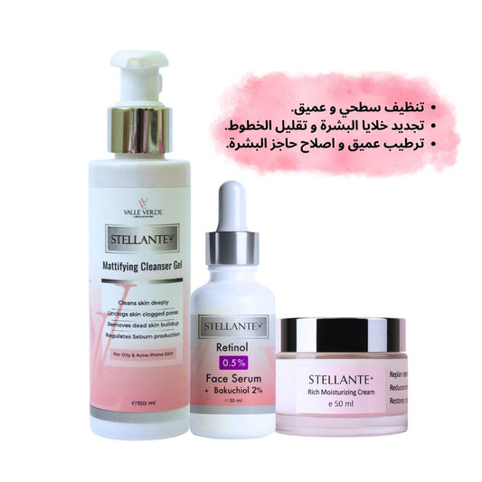 Stellante Night Renewal Trio (Core Routine for Aging Skin)