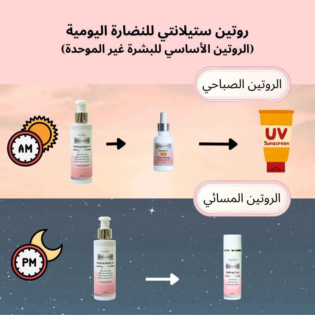 Stellante Daily Glow Trio (Core Routine for Uneven Skin)