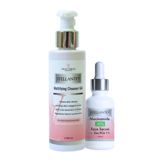 Two skincare products from Stellante on a white background